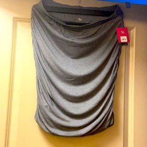 So crunched side mini dress